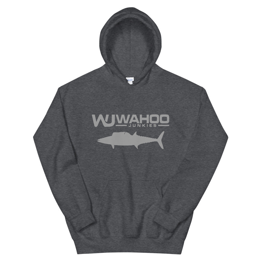 Wahoo Junkies Gray Logo Hoodie